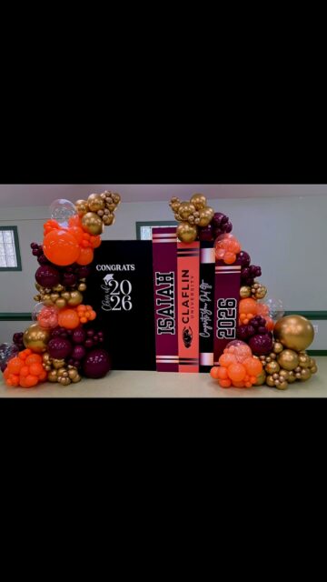 Congratulations to the graduate on completing this chapter at Claflin University and preparing for the exciting journey ahead in law school.

Thank you to the family and @geminisweetsdc for allowing me to be part of such a special occasion. And a huge thank you to @__darchae__ for creating the perfect centerpieces.

Cheers to new beginnings and even greater accomplishments ahead!

Book backdrop: @wpe_printing 

#ClaflinUniversity #Graduate2026 #GraduationDecor #DMVEvents BlackExcellence