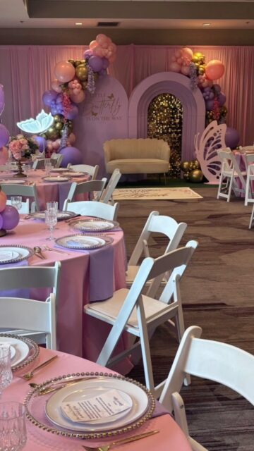 Our little butterfly is almost here! We had the pleasure of creating this beautiful setup to celebrate the upcoming arrival of Baby Mylah.

Thank you to the family @martranees for allowing Events By Bridge to be a part of such a special occasion.

Rentals: @varietydecors 
Chairs: @rootedoccasions 

#dmvevents #alittlebutterflyisonherway #dmvballoons #itsagirl #babyshowerdecor